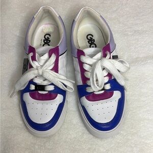 Gola Vibrant White and Purple Sneakers